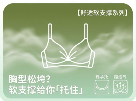 舒适软支撑文胸系列封面